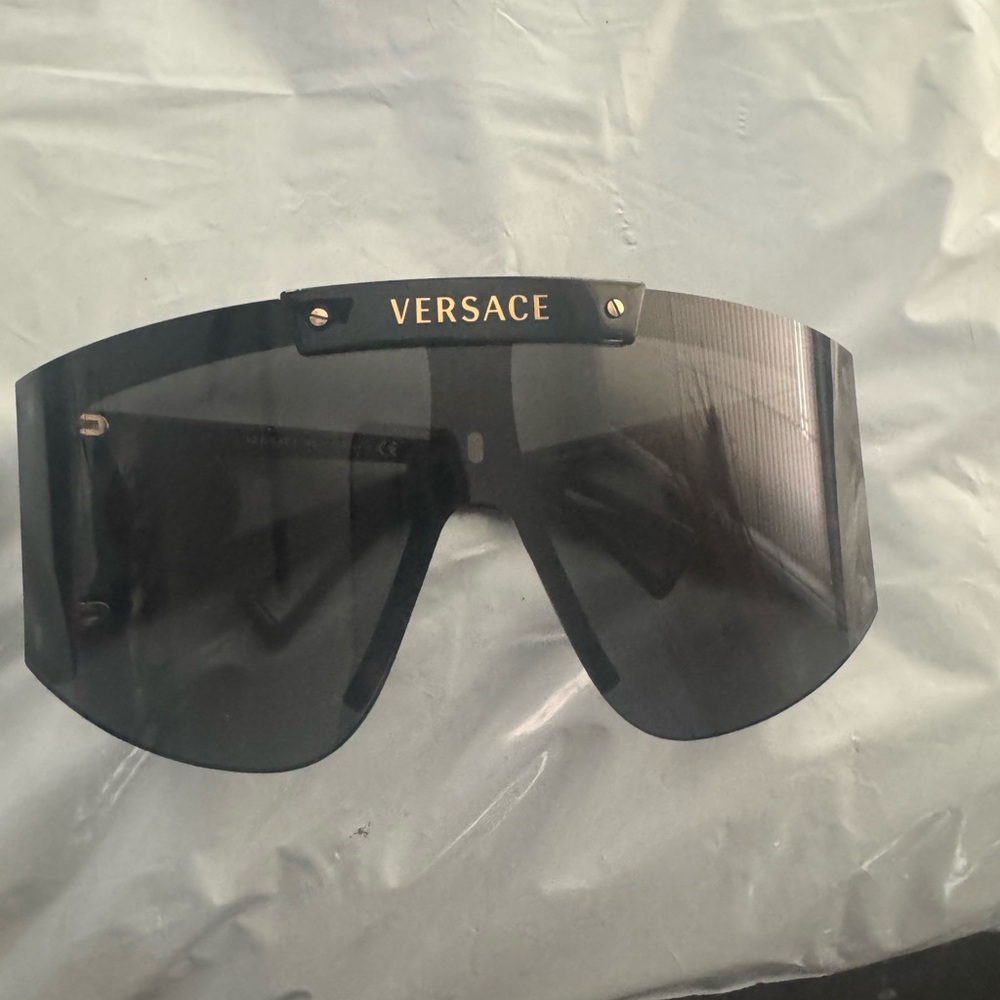 Versace Black Shield Sunglasses